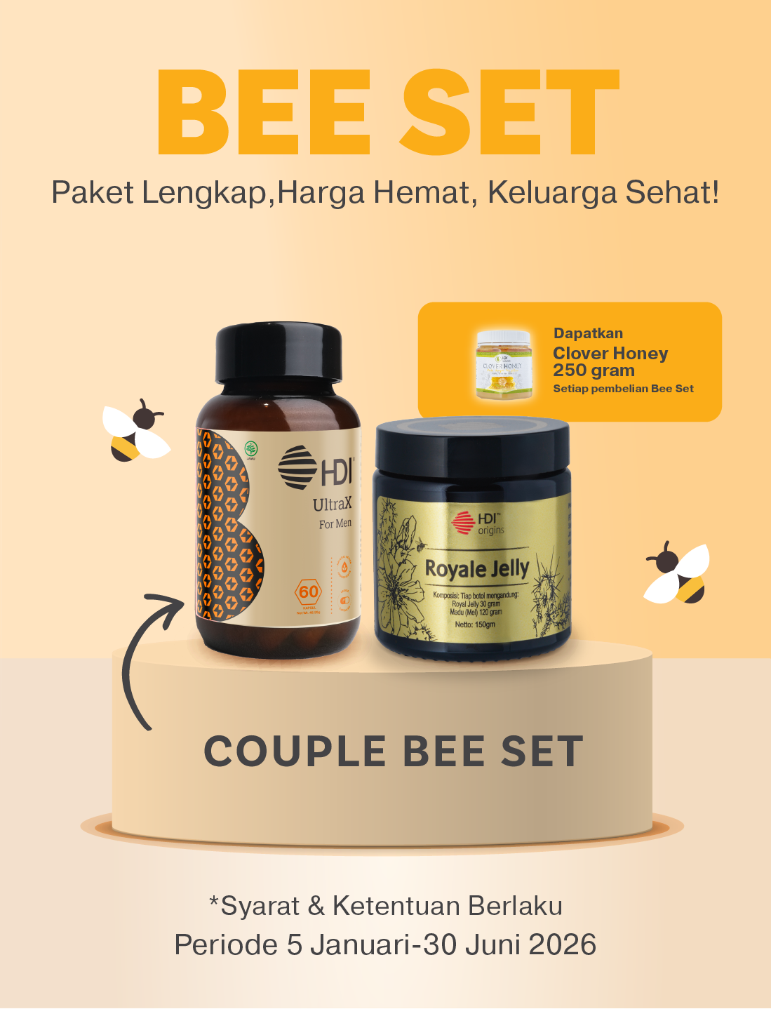 COUPLE BEE SET
